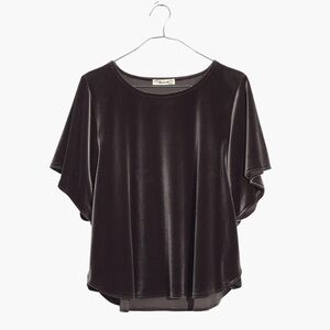 Madewell Velvet Butterfly top